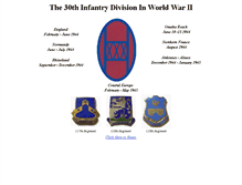 Tablet Screenshot of 30thinfantry.org
